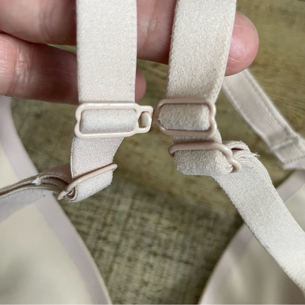 Chantelle Prime Plunge Double Knit Spacer Bra 12B6 NUDE BLUSH Size 32DD - Picture 4 of 8